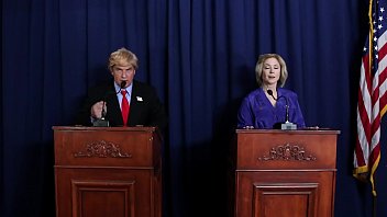 Donald Trump and Hillary Clinton Duke It Out
